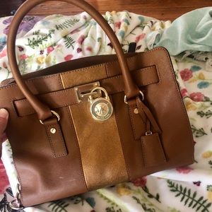 Michael Kors handbag with gold accent